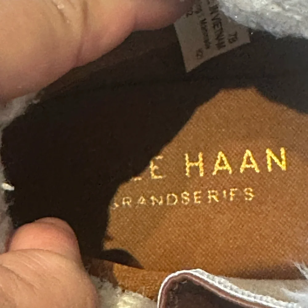 Cole Haan Grandpo Rally Caramel Suede Waterproof Ankle Boots, Size 7